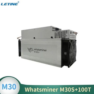 Bergwerksmaschine MicroBT Whatsminer M30S+ ASIC SHA 256 100Th/S 3400W 102T 104T