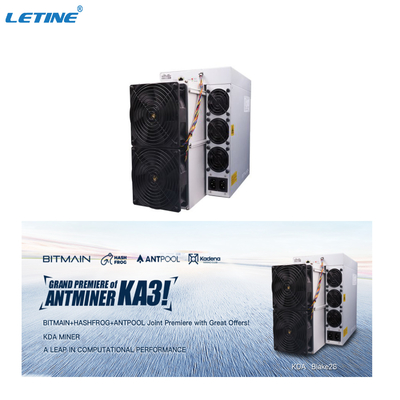Oberste neue Bergwerksmaschine KD6 KD Bitmain Antminer KA3 166T KDA Bergmann-KA-3 3154W Kadena maximal