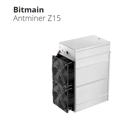 Bergwerksmaschine Antminer Z15 420Ksol ZEC Equihash Bitmain Asic Z15E Ant Miner Cryptocurrency Mining Rig