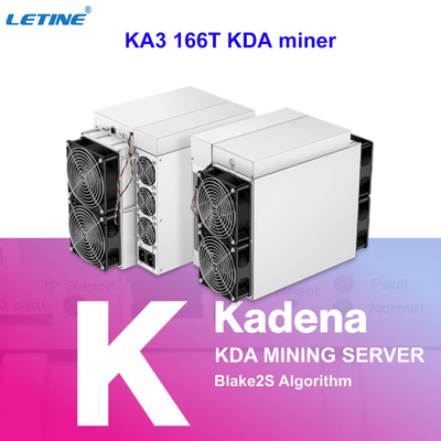 166. Gewinn 100USD des stärksten antminer ka3 KDA Blake2S Luftkühlungs-Bergmannes mehr