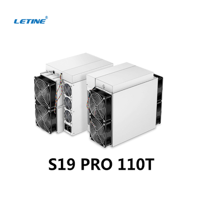 Bitmain-antminer s19pro 110T auf Lager liefern schnell asic Prowert des Bergmannes S19