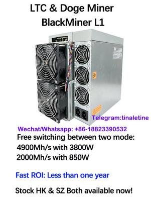 Bergwerksmaschine Blackminer L1 Scrypt Doge-Bergmann 4900Mh 3800W LTCs Litecoin