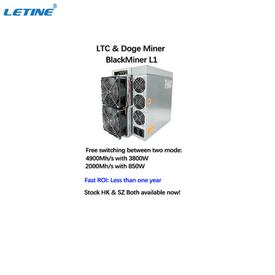Schnelle DOGE ROI High Profit Asic Miner-Maschine Blackminer L1 4900MH 2000MH LTC Münze