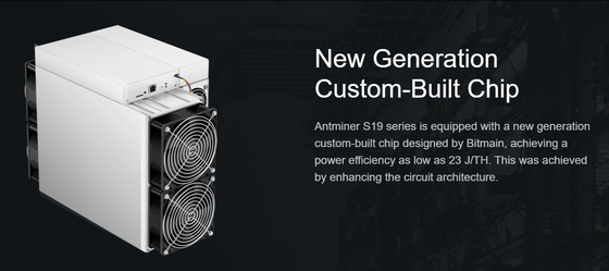 Prostückchen-Bergwerksmaschine Asic Bitmain Antminer 90T 95T 100T 102T 104T 110T Antminer S19j