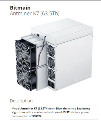 Bitmain Antminer K7 CKB Coins Kryptowährung Asic Miner High Profit Mining Machine