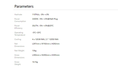 Hoher Hashrate Bitcoin Bergbau Equiment Avalon A1346 110. BTC Asic Bergmann-3300W