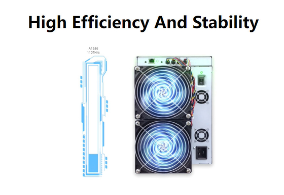 Hoher Hashrate Bitcoin Bergbau Equiment Avalon A1346 110. BTC Asic Bergmann-3300W