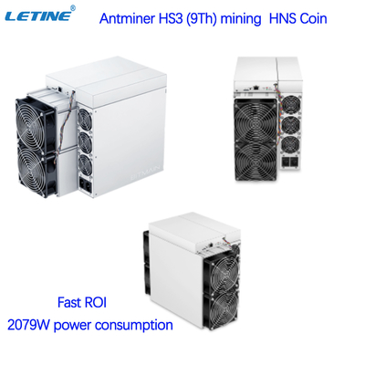 Schneller Bergmann Bitmain Antminer HS3 9T 2079W ROIs HNS Asic Blake2B + SHA3 Algo