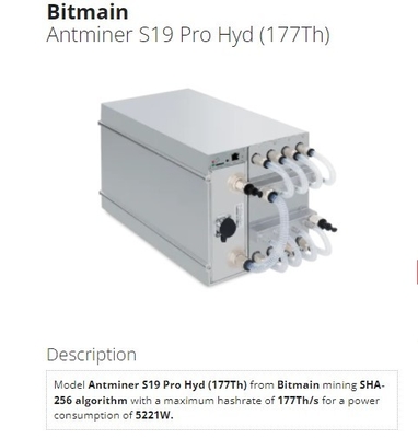 Bitcoin BTC Bitmain Asic Antminer S19 XP Bergmann hydraulischer 255. Blockchain Cryptocurrency Asic