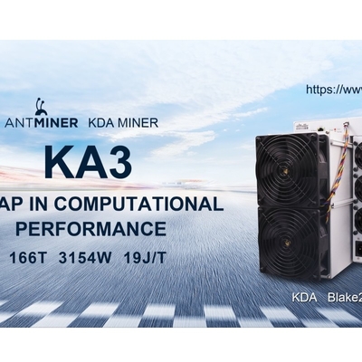 Bergmann KA3 166T 3154W Kda Bitmain Aisc Antminer KDA, das Ethernet RJ45 gewinnt