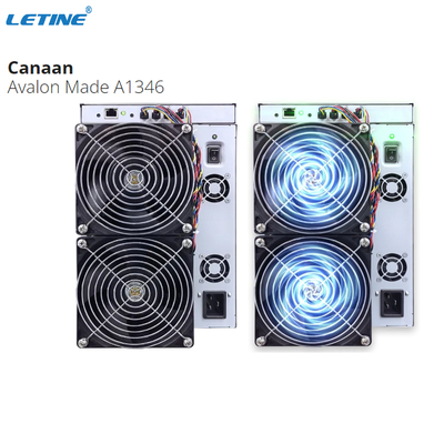 Schlüssel-Currenty Bitcoin Bergwerksmaschine 30W Canaan Avalon Miner A1346 110. 107T 104T