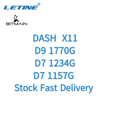 Schlag-Münzen-Bergmann Crypto Secondhand D7 1286G 1770Gh Bitmain Antminer D9