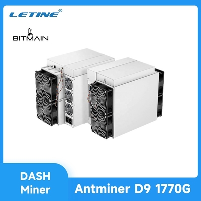 Schlag-Münzen-Bergmann-Crypto Secondhands D7 1286G Asic D9 1770Gh Bitmain Antminer D9 Bergmann-Blockchain-Bergmann Mining-Maschine