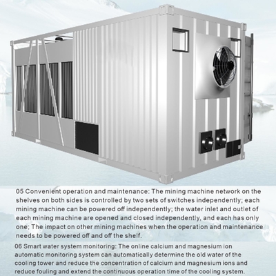 behälter-Wasserkühlungs-Bergmann Container 235kw Bitmain Antminer hydro