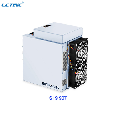 75db 90T S19 Bitmain Antminer mit Leistungsaufnahme von 3250W