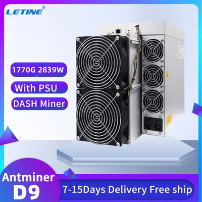 Algorithmus 2839w Ethernet-Schnittstelle Bitmain Asic Antminer D9 1770Gh X11