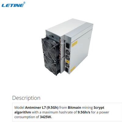 Hoher Gewinn LTC-Doge-Bergmann Bitmain Antminer L7 9160MH 9050MH 8800MH 9500MH