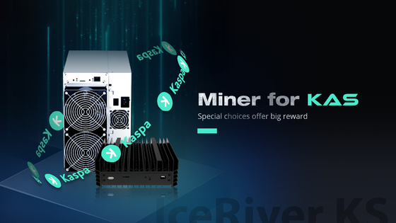 Iceriver KAS100 GH/S Hashrate, Input der Wechselspannungs-100-240V, Ethernet-Verbindung
