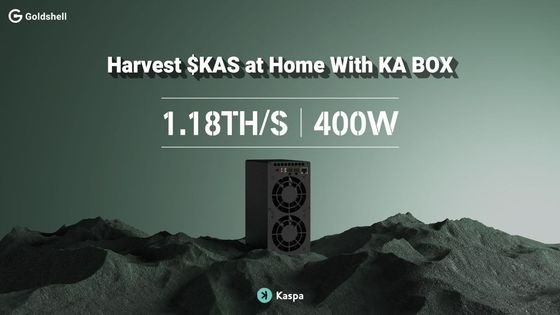 KAS Asic Miner Goldshell KA-BOX 1.18Th/s KHeavyHash Algorithmus Kaspa Bergbaumaschine Antminer KS5 KS3 Iceriver KS3M