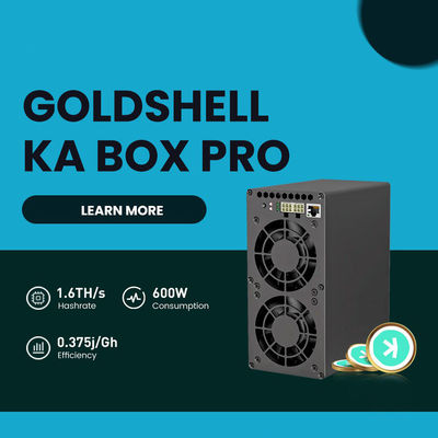 Home Mute Kaspa Miner Goldhsell KA Box Pro 1.6Th/s 600W KHeavyHash Algorithmus