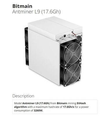 Bitmain Asic Antminer L9 16G Letcoin Doge Dual Mining 3360W L7 9050M Bergbaumaschine