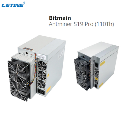 Nagelneue Pro- 110T S19J Pro-104T 100T 96T Asic Bitcoin Bergwerksmaschine Bitmain Antminer S19Pro 110T S19