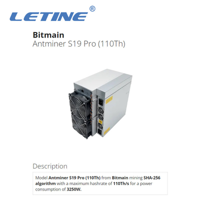Bergmann-Bitcoin Miners S19j Pro+ 122T SHA 256 Bitmain BTC Algorithmus-Block-Ketten-Bergmann 3355W