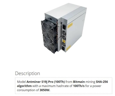 Pro-100. Bitmain Asic BTC Bergmann auf Lager S19 100Th/s Antminer S19j Bergbau-SHA256