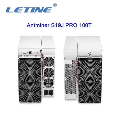 Algorithmus Bitmain Asic Antminer S19J PRO-100T 3050W SHA-256 Bitcoin-Bergwerksmaschine hashrate des Bergmannes 100Th/s