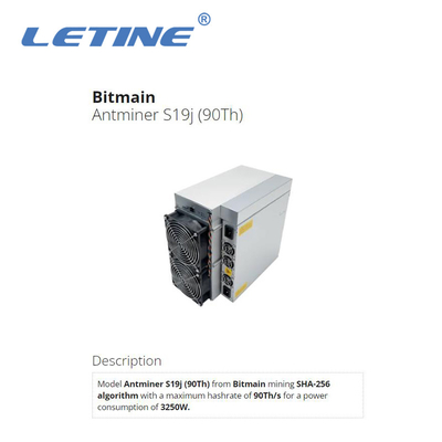 Bitmain Asic Antminer S19J 90T 3100W für Bergmann S19J PRO- 104T S19 PRO-110T Ant Miner BTC Bitcoin