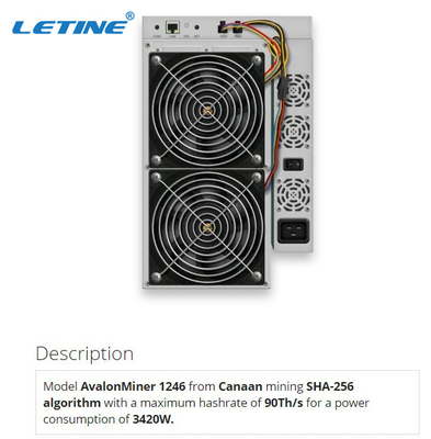 Ethernet-Schnittstelle BTC 87T 90T 93T Avalon A1246 85t SHA256 3420W