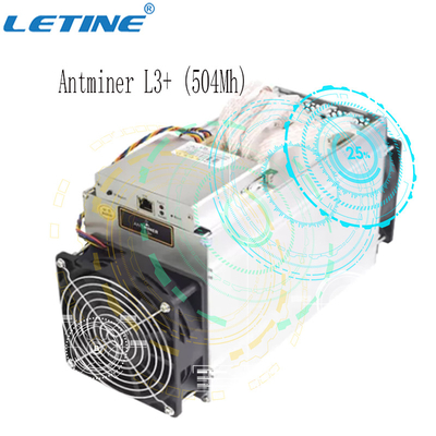 Bergwerksmaschine Litecoin Dogecoin Asic Bitmain Antminer L3+ 504mh