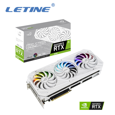 Hohe Grafikkarte Hashrate ROG-STRIX-RTX3090-O24G-WHITE mit 24GB GDDR6X 1890 MHZ Unterstützung übertakten