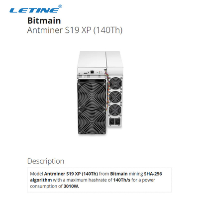 S19 XP 140. 3100W Bitmain Asic Antminer hohes Hashrate 75db