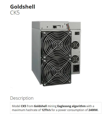 Pro-24.5T 3000W Cryptocurrency Bergmann Goldshell KDA Asic Bergwerksmaschine KD5