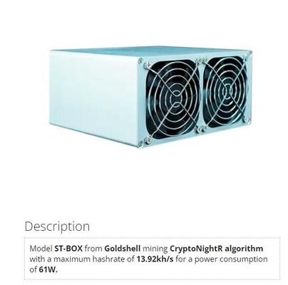 Bergmann-St.-Kasten 61W 13.92kh/S Goldshell Cryptonight Asic
