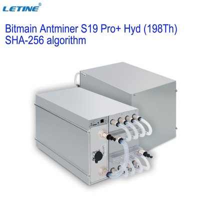 Algorithmus SHA-256 Bitmain Asic Antminer Bitmain Antminer S19 Pro+ hydraulische 198.