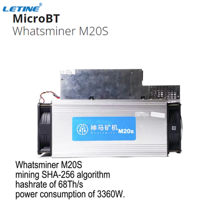 Verwendete SHA-256 BTC Blockchain Bergmänner MicroBT Whatsminer M20S 68T 70T bissen Münze BERGMANN