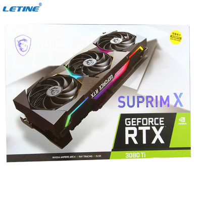 Grafikkarte des Bergbau-12G für Spiel-Grafikkarte des Spiel-MSI GeForce RTX 3080 des Ti-SUPRIM X