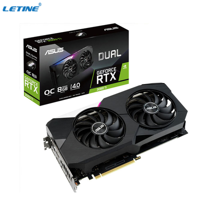Verschluss Hashrate-Spiel-Grafikkarte ASUS DUAL-RTX3060TI-O8G-V2