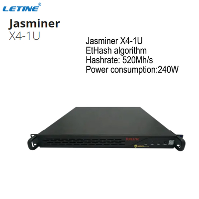Ethash ETH usw. Asic Bergwerksmaschine Bergmann Jasminer X4 1U 520MH 240W Ethereum
