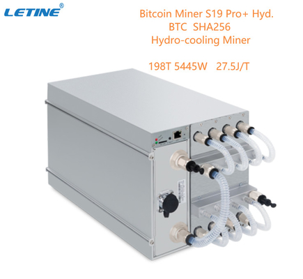Abkühlende BTC Asic Antminer Bitmain Antminer S19 Pro+ hydrohydraulische 198. 27.5W/T