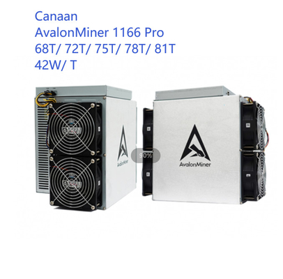 Hand-Bergmann Canaan Avalon Bitcoin zweite 1166 Pro-68T 72T 75T 78T 81T 42W pro T