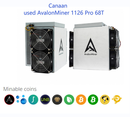 1126 verwendeter ProAvalon Miner 68Th/S 50W/T SHA 256 Algo für das Bergbau von Bitcon