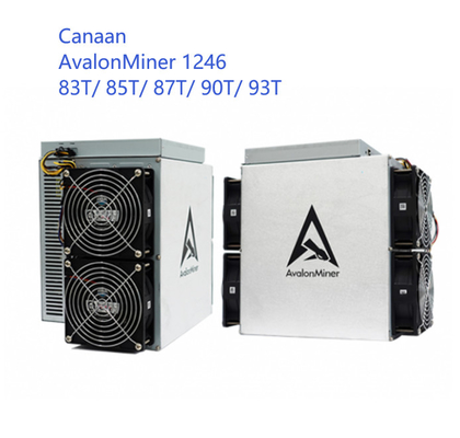 Bergmann-Machine Canaans A1246 87T 85T 83T SHA 256 Avalon 1246 95T 93T 90T BTC Algorithmus