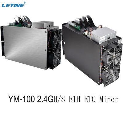 YM-100 Asic ETH Bergwerksmaschine Bergmann-Ethash Algorithm Cryptos Ethereum 2400MH 2200M 2100M Blockchain Miner